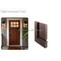 Traditional external mahogany solid wood door with sidelights